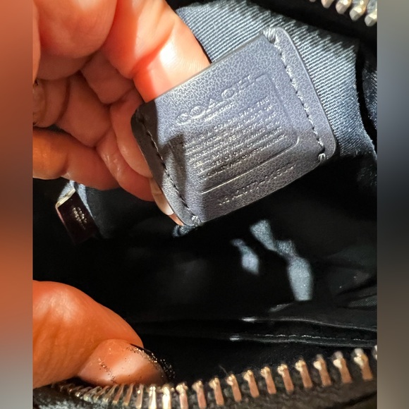 Coach mini Bennett denim canvas and leather beautiful crossbody bag NWOT - Picture 9 of 14